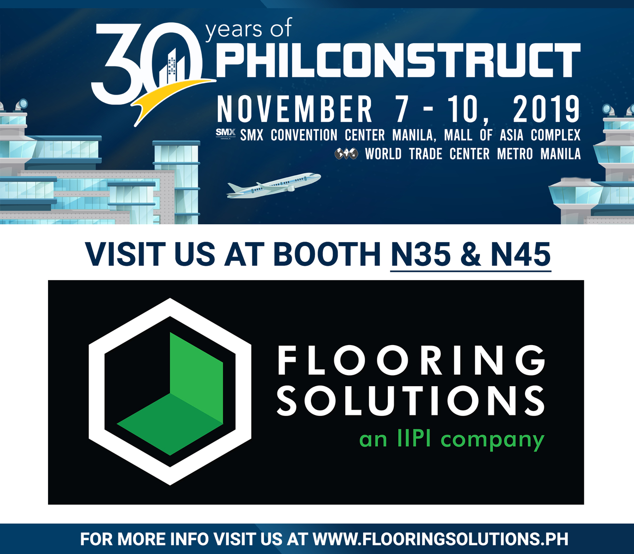 Poster for PHILCONSTRUCT 2019 by Flooring Solutions