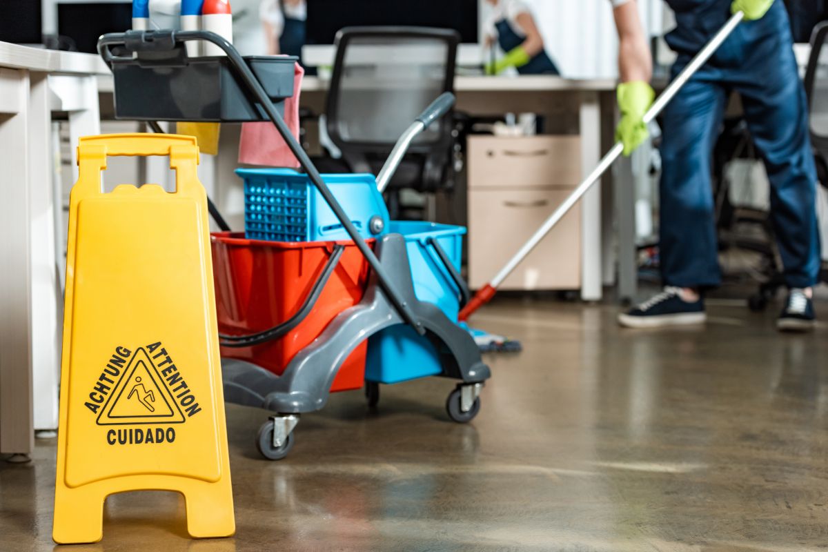 Mop with clean water and a neutral-pH floor cleaner weekly