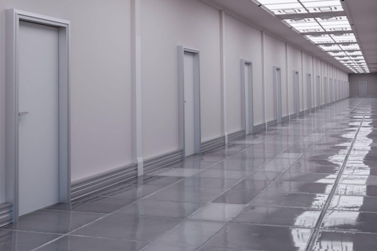 Types of wall materials used in sanitary and food-safe facilities