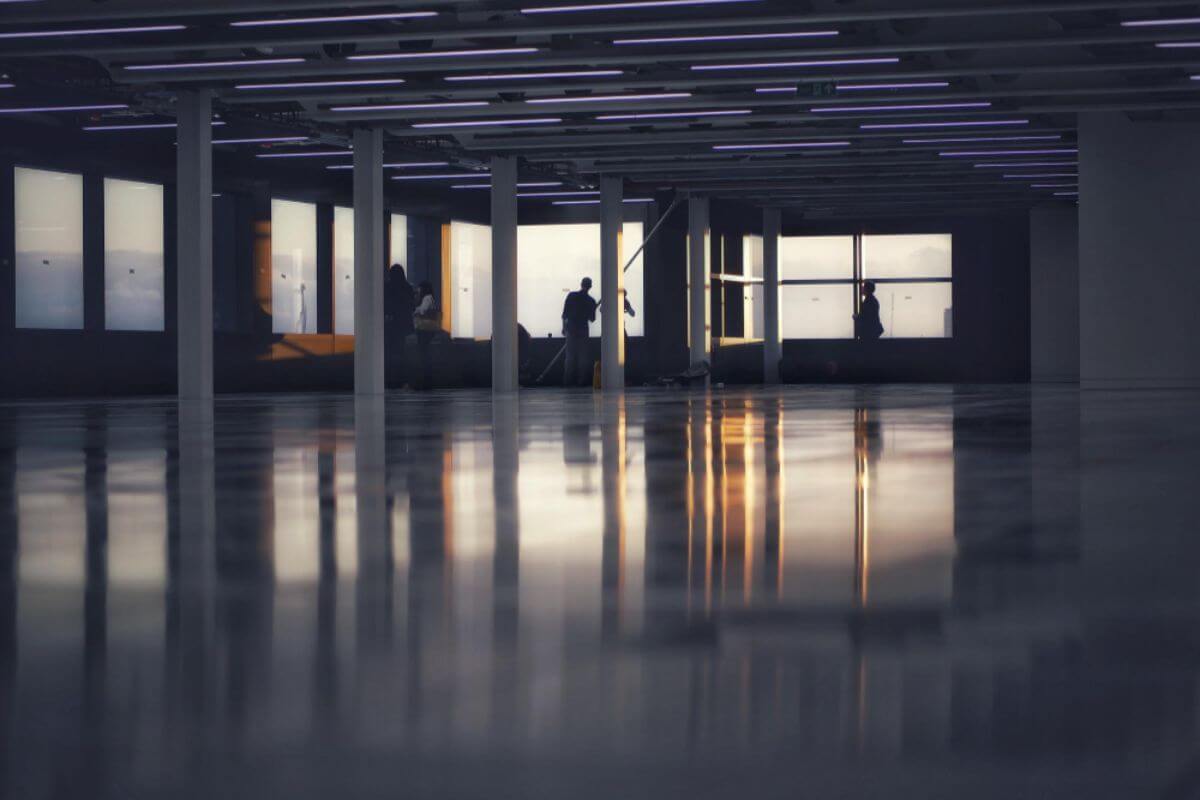 Flooring Solutions team providing expert polyurethane flooring installation services